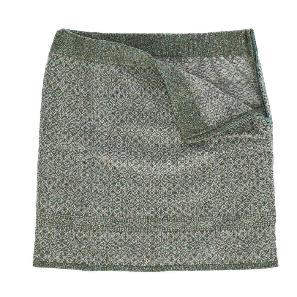 Kunst Und Magie Strickrock kurzer Rock Schurwolle vom Lamm Lammwolle Wollrock Feinstrick Boho Valentinstagsangebot
