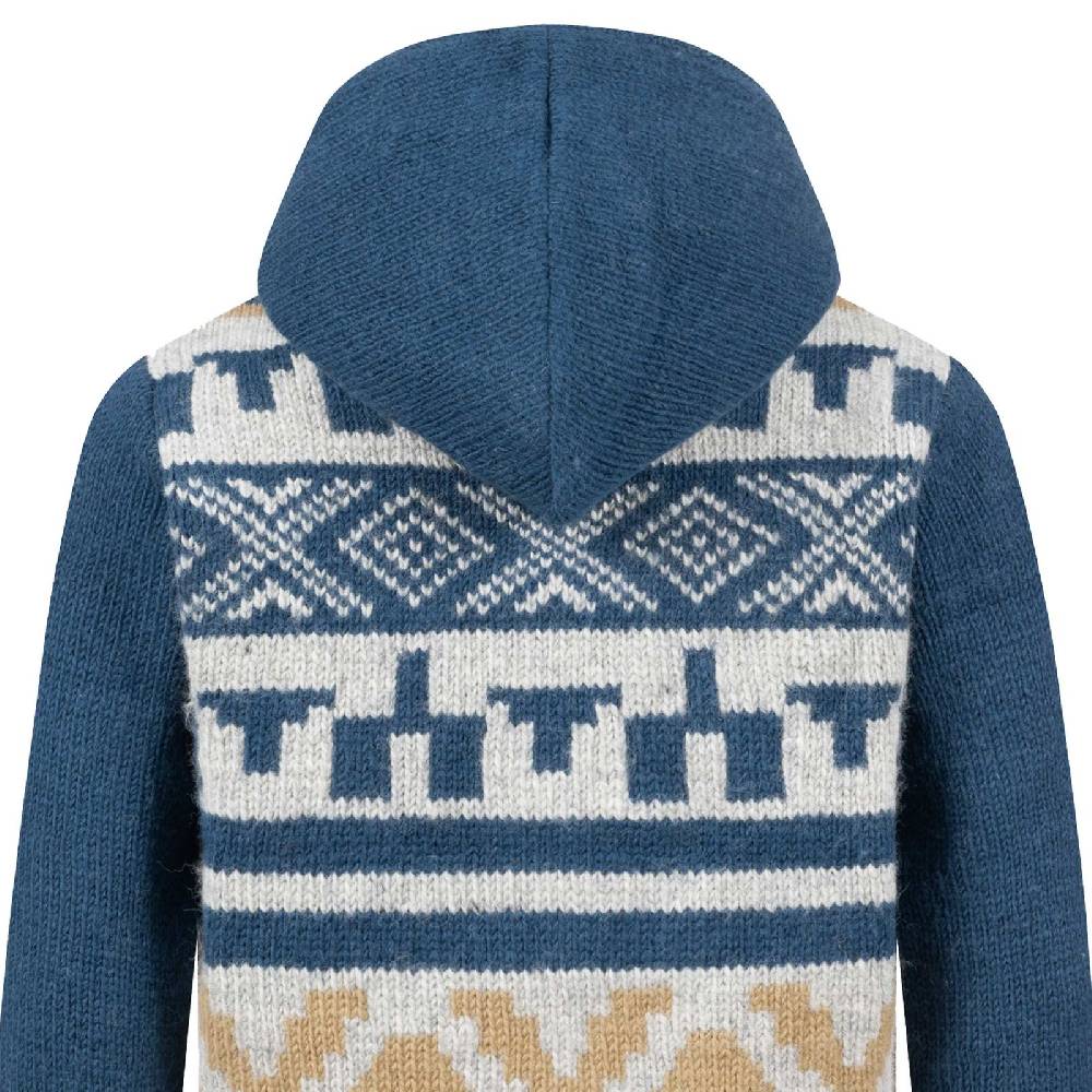 Kunst Und Magie Unisex Strickjacke Goa Wolle Jacke Fleecefutter Hochkragen Winterjacke Kapuze Aztekenmuster Heißer Verkauf