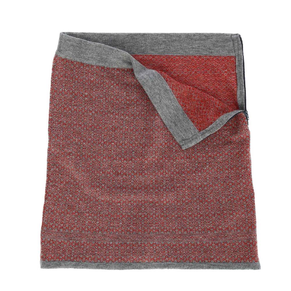 Kunst Und Magie Bunter Strickrock kurzer Rock aus weicher Merinowolle Feinstrick Boho Merino Mini Zeitlich begrenztes Angebot