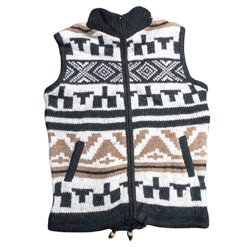 Kunst Und Magie Kunst und Magie Unisex Strickweste aus Wolle mit warmen Fleecefutter Neuheiten
