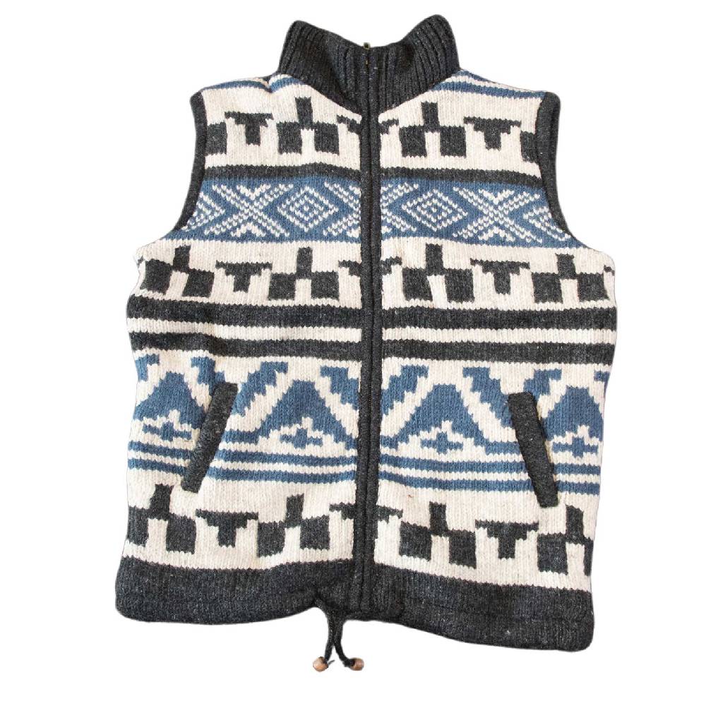 Kunst Und Magie Kunst und Magie Unisex Strickweste aus Wolle mit warmen Fleecefutter Saisonale Angebote