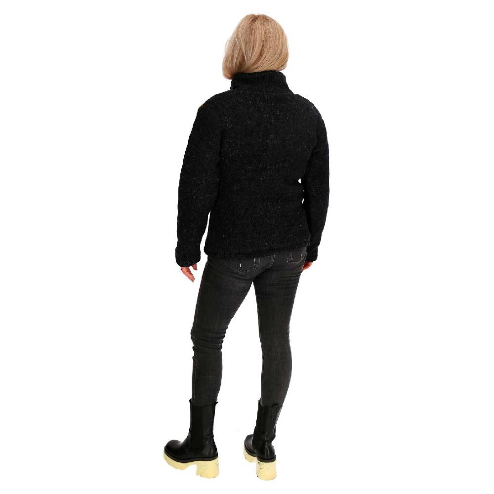 Kunst Und Magie Damen Strickjacke gefütterte Wolljacke Strickpullover Goa Wolle Bunte Jacke Regenbogen Riesige Ersparnisse