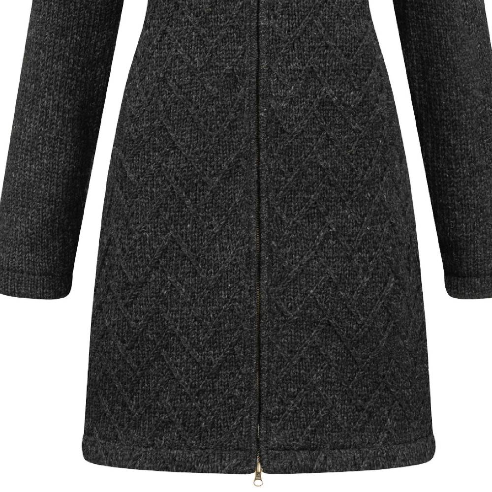 Kunst Und Magie Klassische Damen Strickjacke Kurzmantel Winter Mantel Wolle Jacke mit Fleecefutter und Kapuze Begrenzte Freigabe