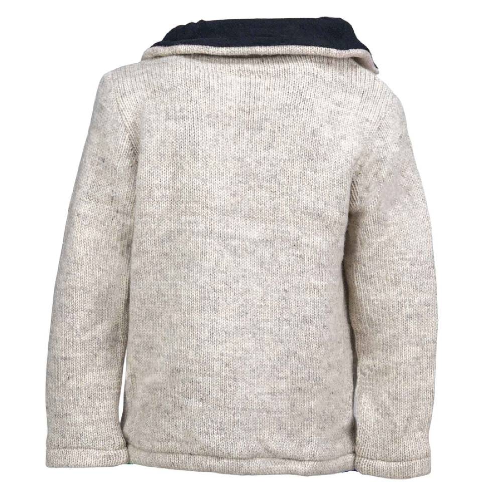 Kunst Und Magie Klassische Strickjacke Wolle Winter Jacke mit Hochkragen Fleecefutter Fair Nachhaltig Bis zu 65% Rabatt