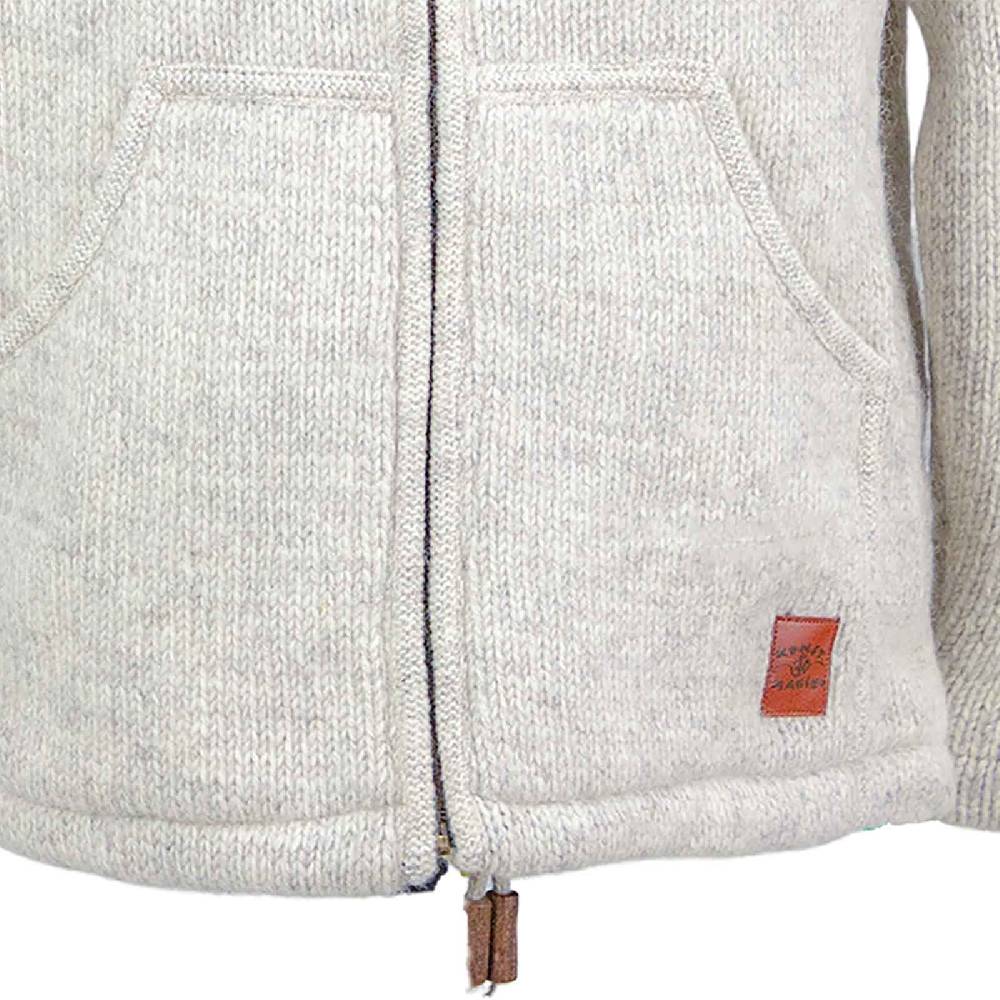 Kunst Und Magie Klassische Strickjacke Wolle Winter Jacke mit Hochkragen Fleecefutter Fair Nachhaltig Bis zu 65% Rabatt