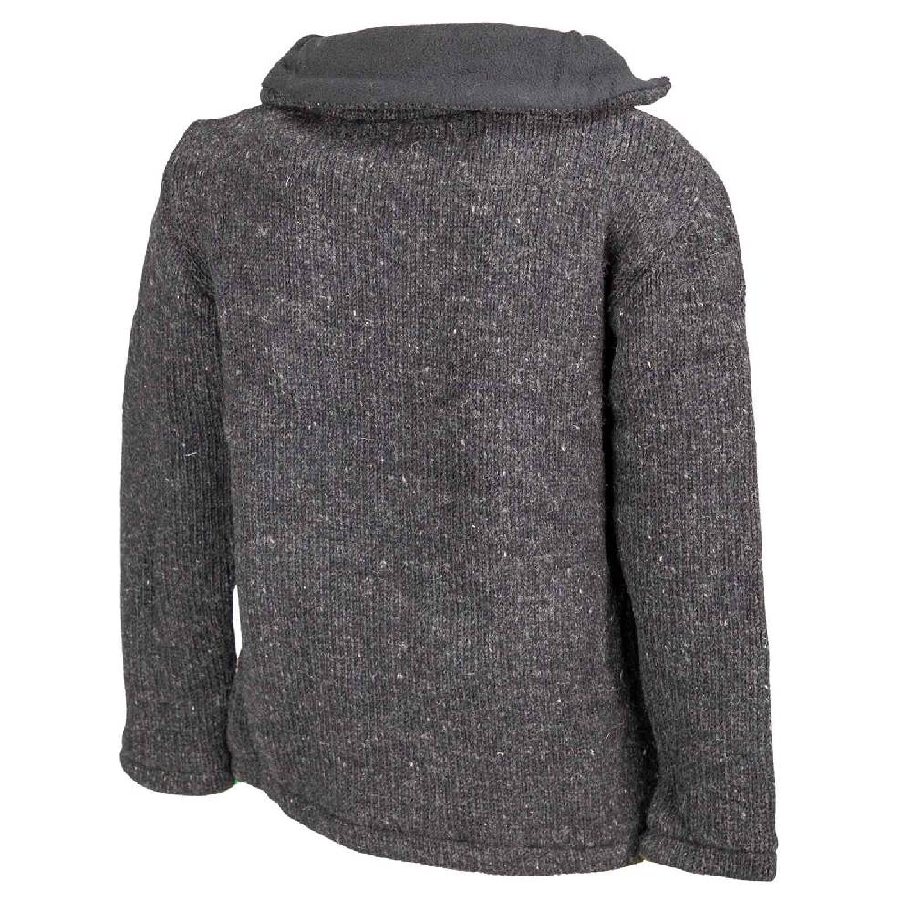 Kunst Und Magie Klassische Strickjacke Wolle Jacke mit Hochkragen Fleecefutter Nur für heute