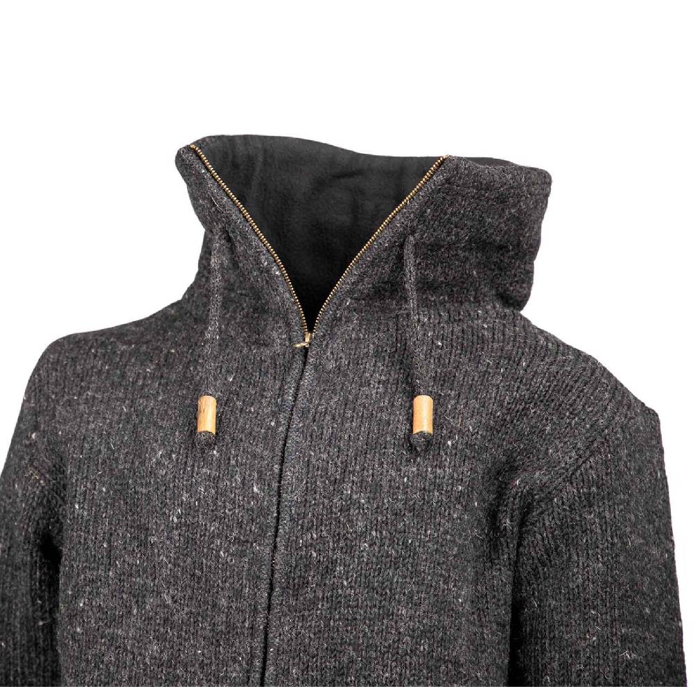 Kunst Und Magie Klassische Strickjacke Wolle Jacke mit Hochkragen Fleecefutter Nur für heute