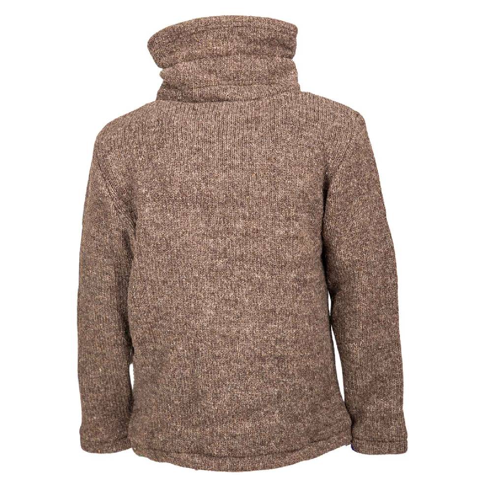Kunst Und Magie Klassische Strickjacke Wolle Jacke mit Hochkragen Fleecefutter Sonderangebot der Fabrik