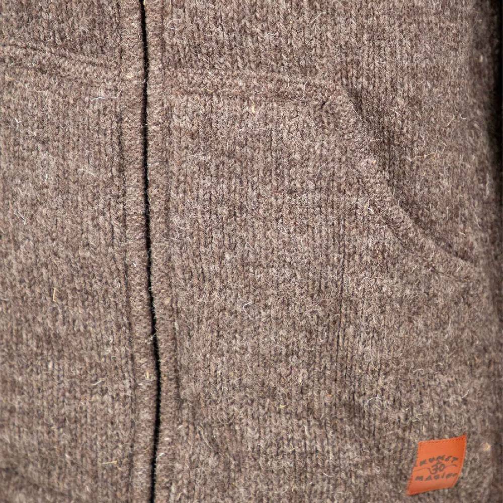 Kunst Und Magie Klassische Strickjacke Wolle Jacke mit Hochkragen Fleecefutter Sonderangebot der Fabrik