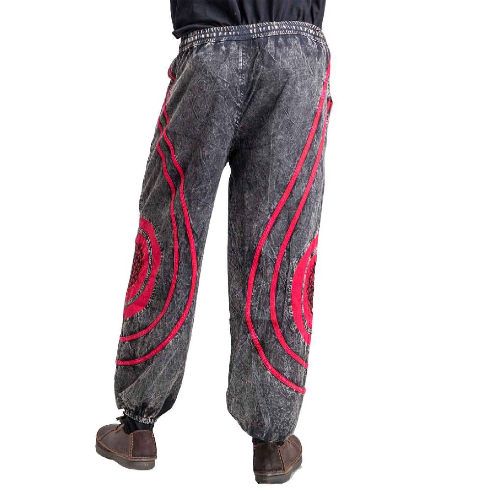 Kunst Und Magie Hose Blume des Lebens Goa Cargo Hose Hippiehose Pluderhose Haremshose Flower of Life Baggy Unisex Discount Store für neue Produkte