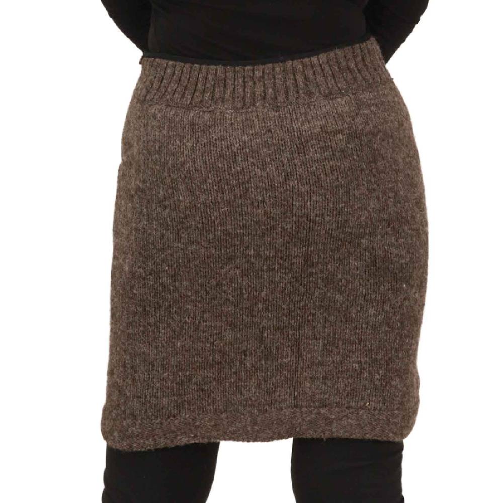 Kunst Und Magie Strickrock kurzer Rock mit klassischem Muster Wolle gefüttert Boho Fabrikladen
