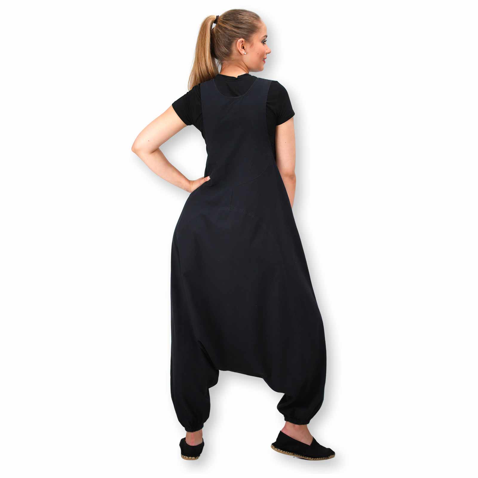 Kunst Und Magie Kunst und Magie Hippie Latzhose Haremshose Hose Goa Boho Jumpsuit Overall Blume des Lebens Begrenztes Angebot