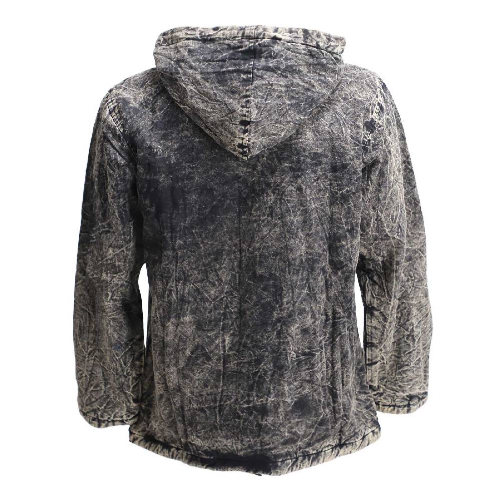 Kunst Und Magie Baja Hoodie Herren alternativ Kapuzenpulli Stonewashed gefüttert Nachhaltig Fair Exklusivangebot