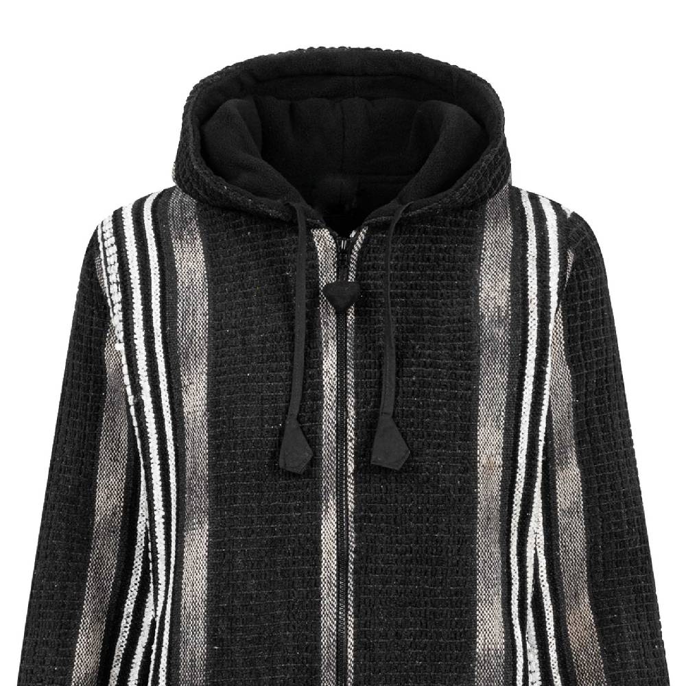 Kunst Und Magie Damen Kurzmantel Jacke mit Kapuze -Hippie Goa Boho Damen Mantel Black Friday