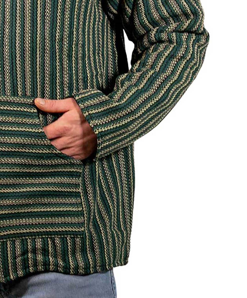Kunst Und Magie Bunter Kapuzenpulli Kapu Baja Jerga Hoodie mit Kapuze und Kängurutaschen Hippie Goa Muttertagsangebot