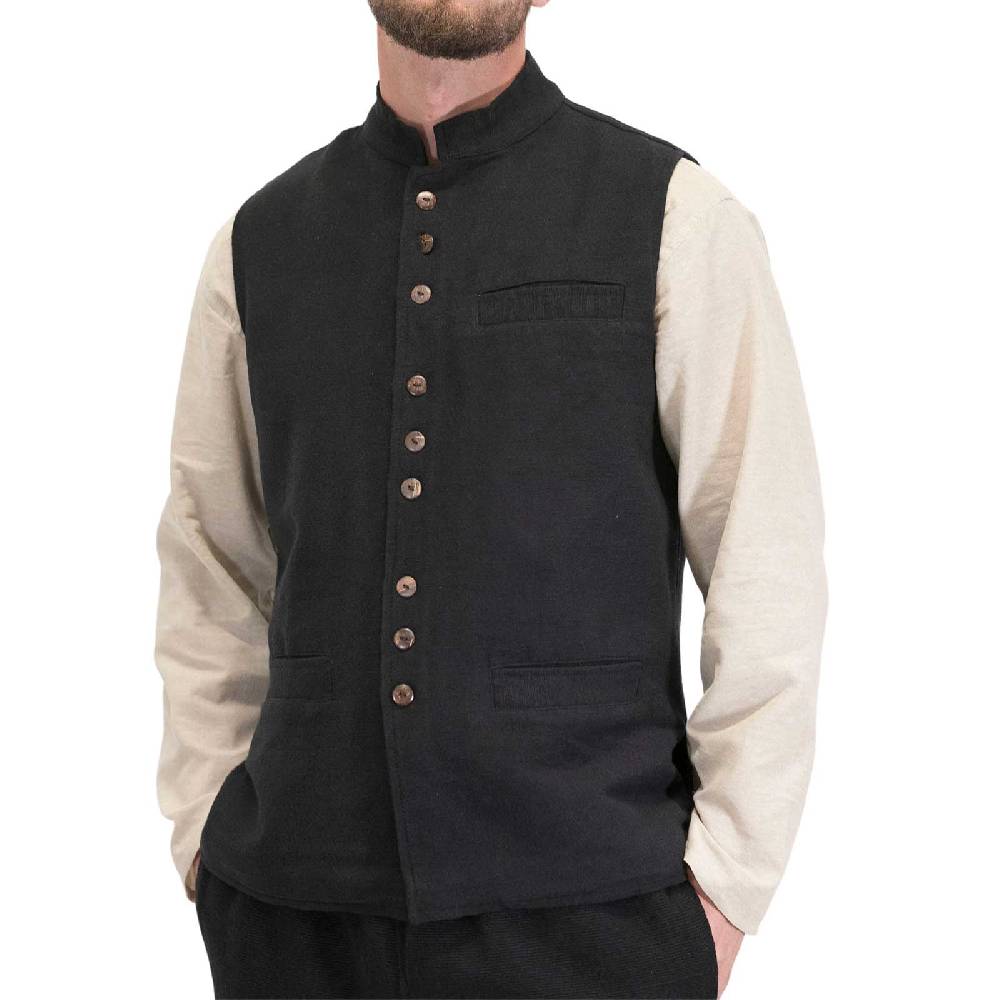 Kunst Und Magie Kunst und Magie Traditionelle Nepal Gilet Herren Hippie Weste Lagerräumung