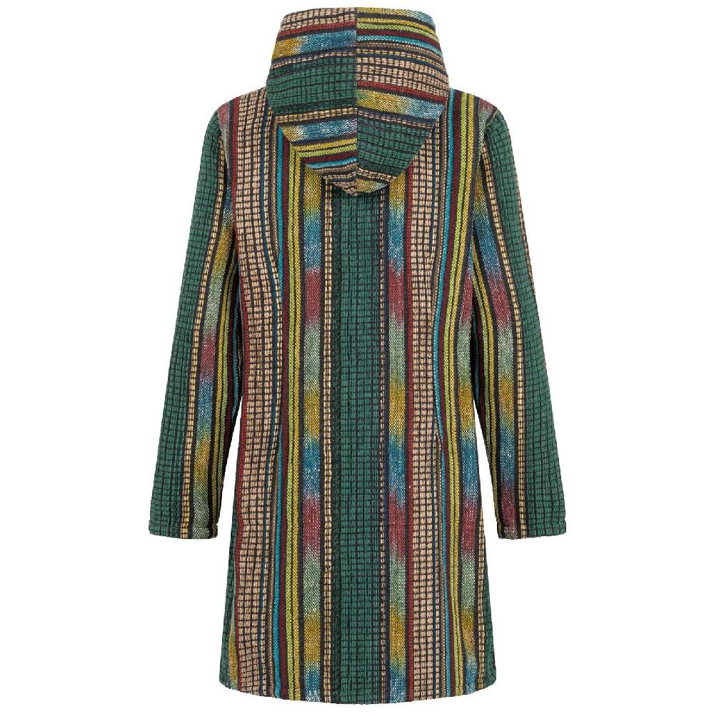 Kunst Und Magie Damen Kurzmantel Gheri Jacke mit Kapuze -Hippie Goa Boho Damen Mantel Neuheiten