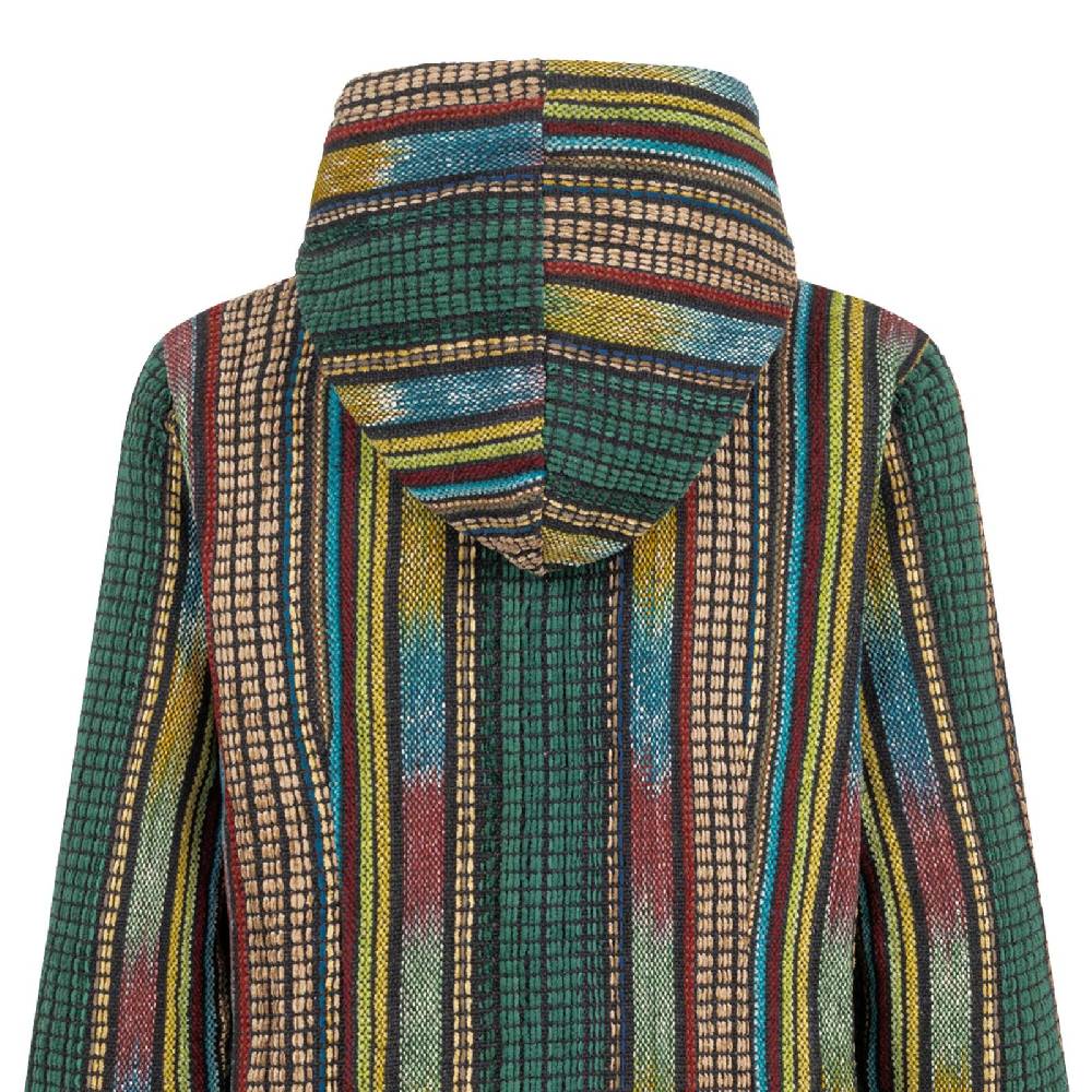 Kunst Und Magie Damen Kurzmantel Gheri Jacke mit Kapuze -Hippie Goa Boho Damen Mantel Neuheiten
