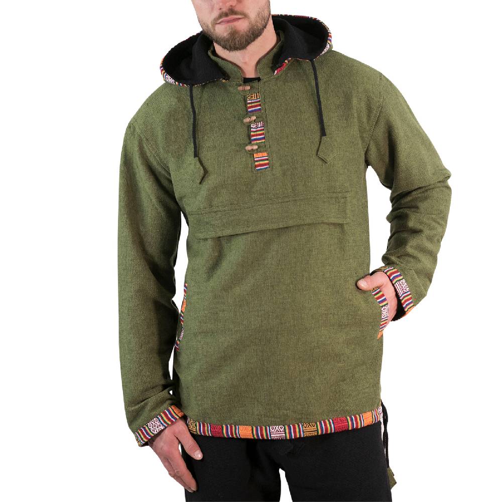Kunst Und Magie Baja Hoodie Kapuzenpullover mit Fleecefutter und abnehmbarer Kapuze Bestseller