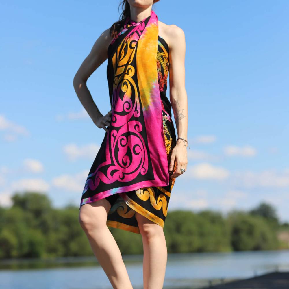 Kunst Und Magie Sarong Yogatuch Iggdrasil Weltenbaum Strandtuch Multifunktionstuch Dekotuch Tischdecke Wickelkleid VIP-Rabatte