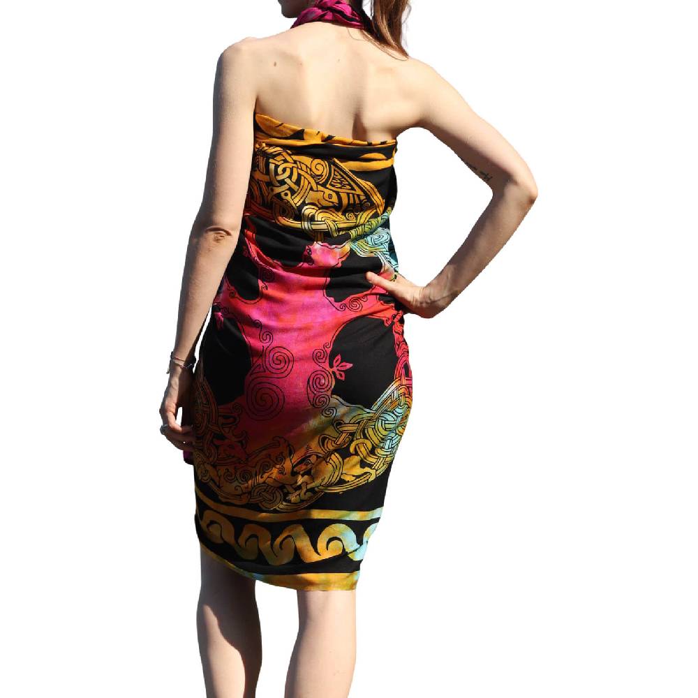 Kunst Und Magie Sarong Yogatuch Iggdrasil Weltenbaum Strandtuch Multifunktionstuch Dekotuch Tischdecke Wickelkleid VIP-Rabatte