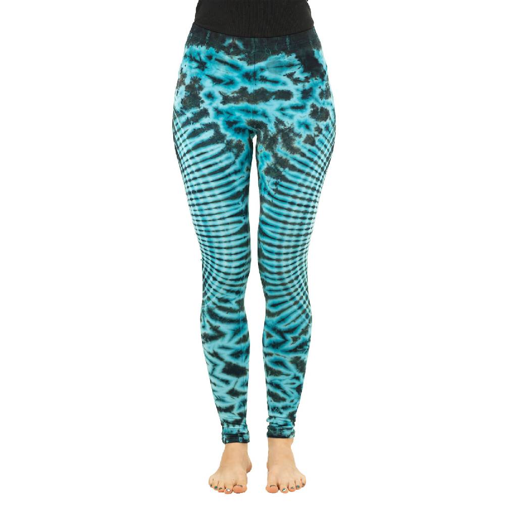Kunst Und Magie Kunst und Magie Damen Yoga Leggings Atmungsaktive Tie Dye Batik Yogahose Begrenzte Freigabe