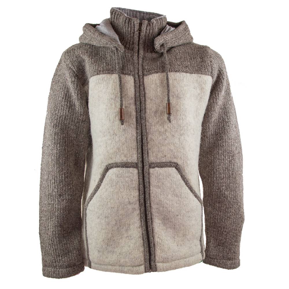 Kunst Und Magie Klassische Herren Strickjacke Wolle Jacke mit abnehmbarer Kapuze Baumwollfutter Bis zu 50% Rabatt