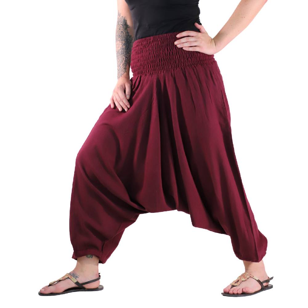 Kunst Und Magie Kunst und Magie Unisex Orientalische prewashed Haremshose Pluderhose Pumphose Sonderangebot der Fabrik