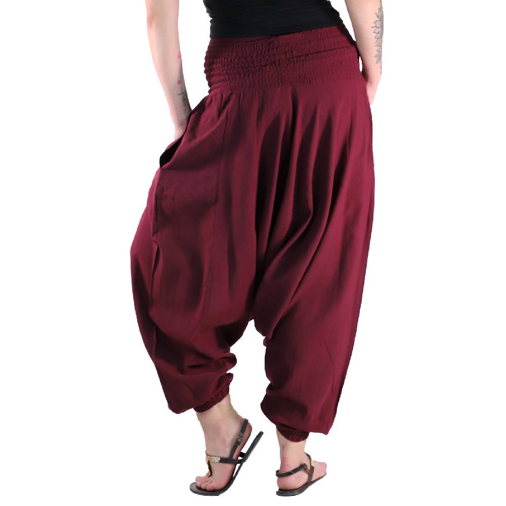 Kunst Und Magie Kunst und Magie Unisex Orientalische prewashed Haremshose Pluderhose Pumphose Sonderangebot der Fabrik
