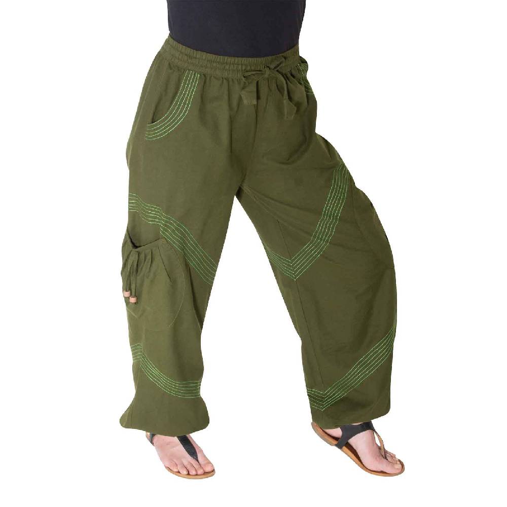 Kunst Und Magie Kunst und Magie Unisex Goa Pluderhose in klassischen Farben Vierteljährliche Förderung