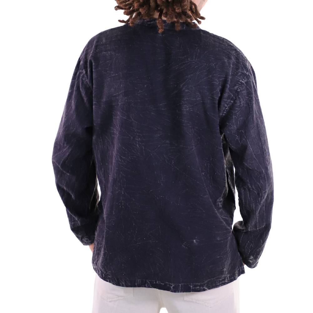 Kunst Und Magie KUNST UND MAGIE Herren Hemd stonewashed Fischerhemd Freizeithemd Discount Store für neue Produkte