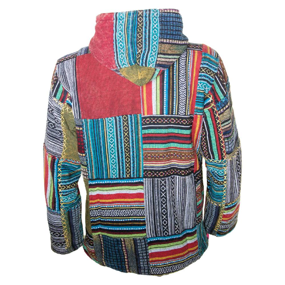 Kunst Und Magie KUNST UND MAGIE Baja Jerga Unisex Patchwork Hoodie mit Kapuze alternative Jacke 50% Rabatt mit kostenlosem Versand