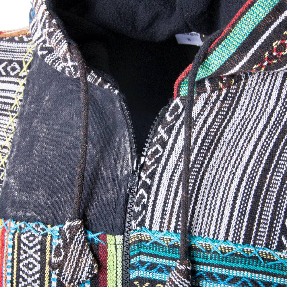 Kunst Und Magie KUNST UND MAGIE Baja Jerga Unisex Patchwork Hoodie mit Kapuze alternative Jacke 50% Rabatt mit kostenlosem Versand