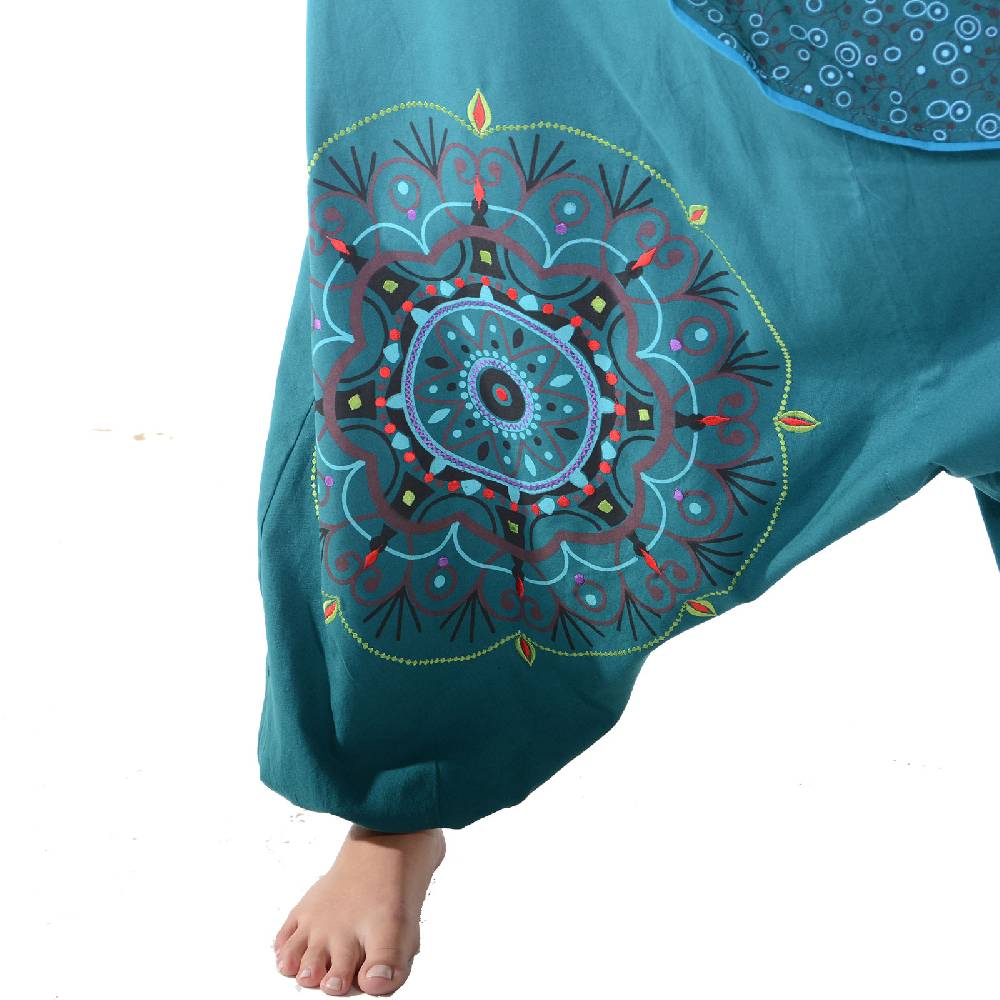 Kunst Und Magie Kunst und Magie Bunte Ibiza Style Haremshose aus Baumwolle Goa Wellnesshose Boho 50% Rabatt für begrenzte Zeit