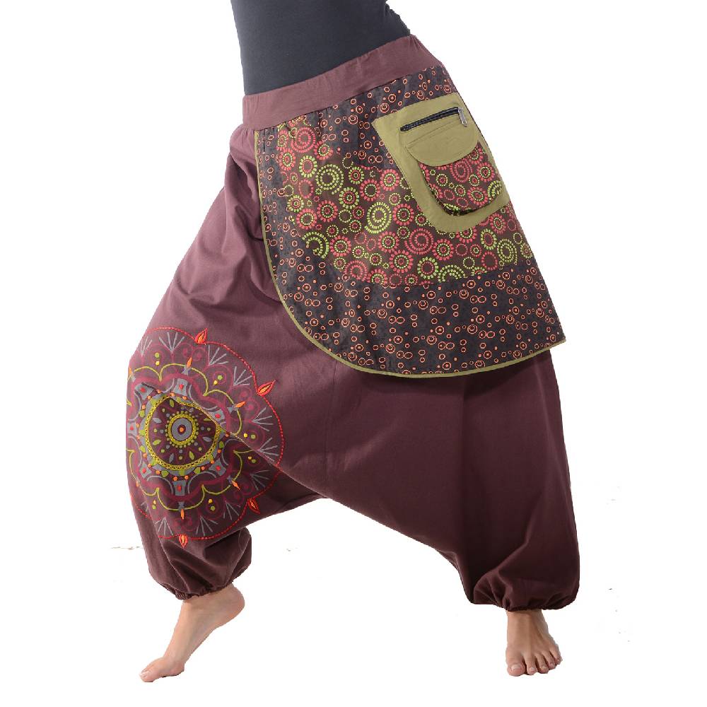 Kunst Und Magie Kunst und Magie Bunte Ibiza Style Haremshose aus Baumwolle Goa Wellnesshose Boho 50% Rabatt für begrenzte Zeit