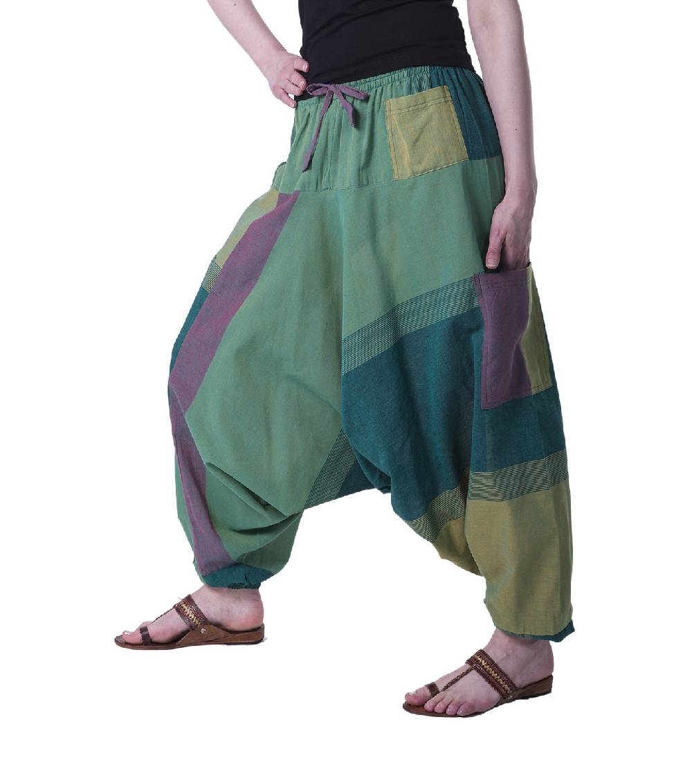 Kunst Und Magie Kunst und Magie Bunte Aladin Haremshose Pumphose Pluderhose Harem Hippie Großer Ausverkauf