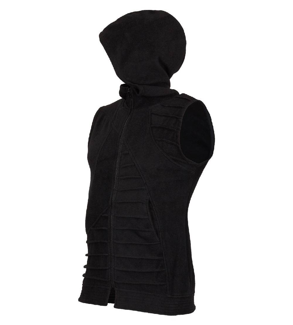 Kunst Und Magie Unisex Psy Goa Fleeceweste Fleece Hippie Gilet Weste schwarz Begrenztes Angebot