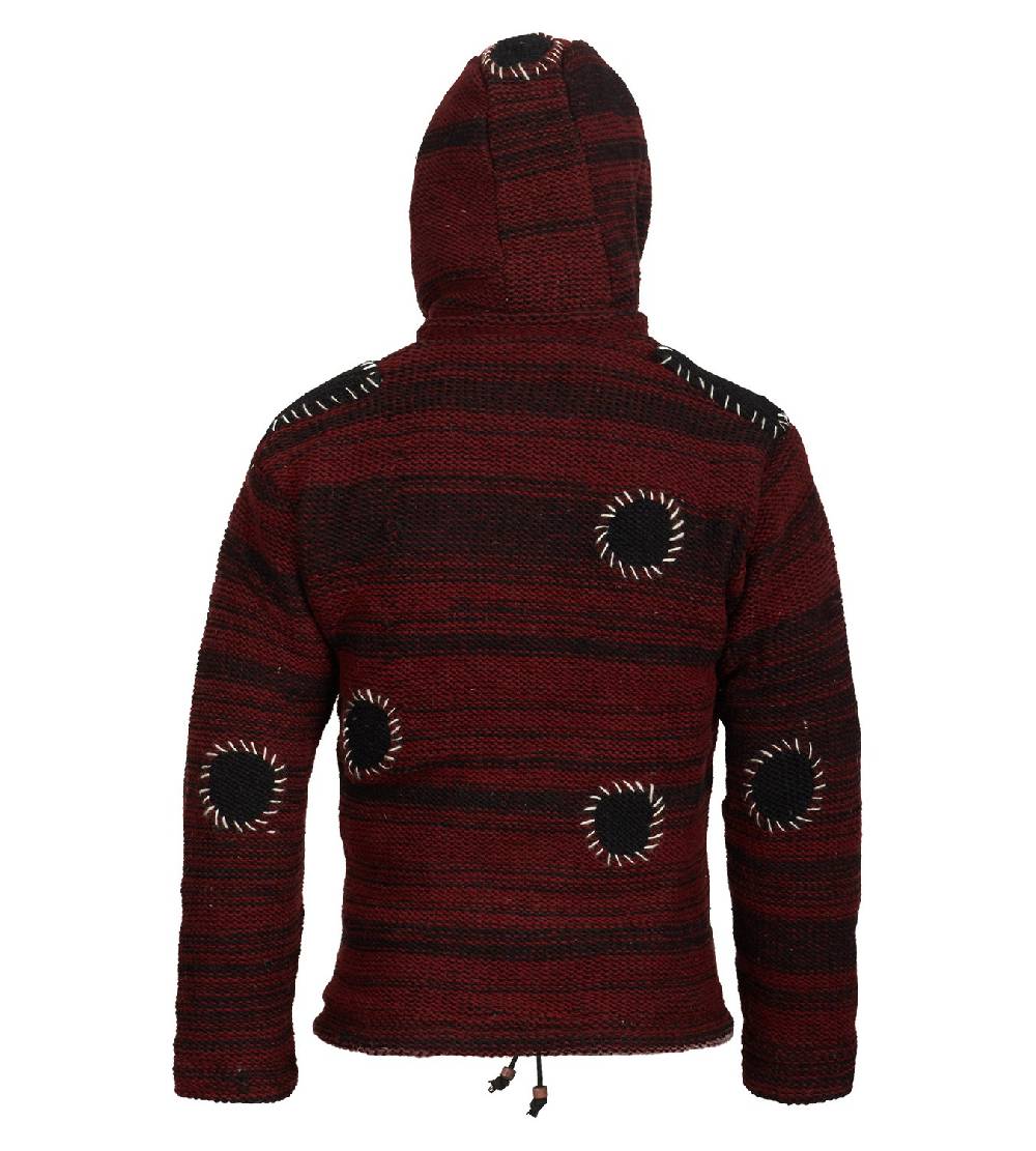 Kunst Und Magie Kunst und Magie Strickjacke mit Fleecefutter Strickpullover Preisnachlass