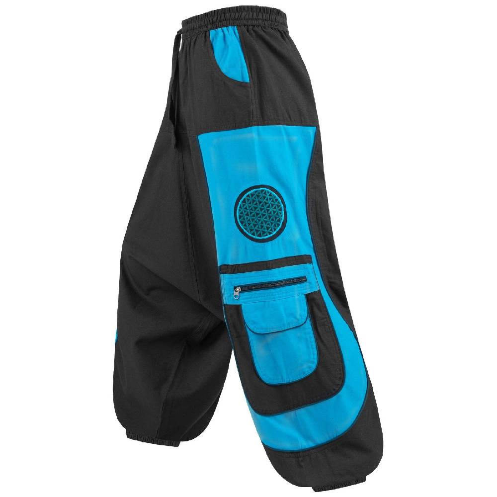 Kunst Und Magie Kunst und Magie Flower of Life Hippie Haremshose Goahose Cargohose Vatertagsangebot