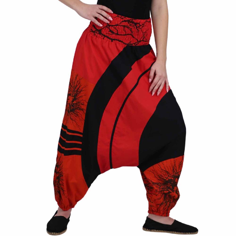 Kunst Und Magie Goa Haremshose "The Tree" Ibiza Strandhose, Wellnesshose Boho Bestseller