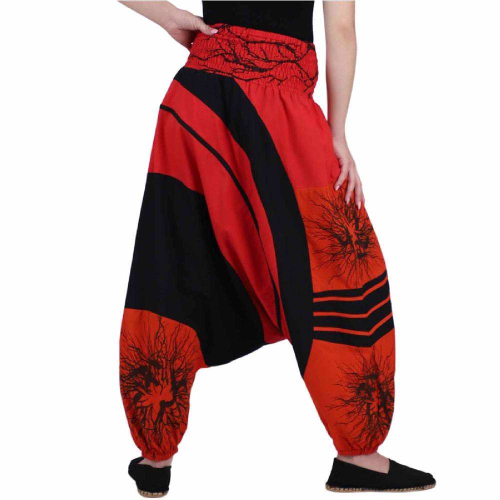Kunst Und Magie Goa Haremshose "The Tree" Ibiza Strandhose, Wellnesshose Boho Bestseller