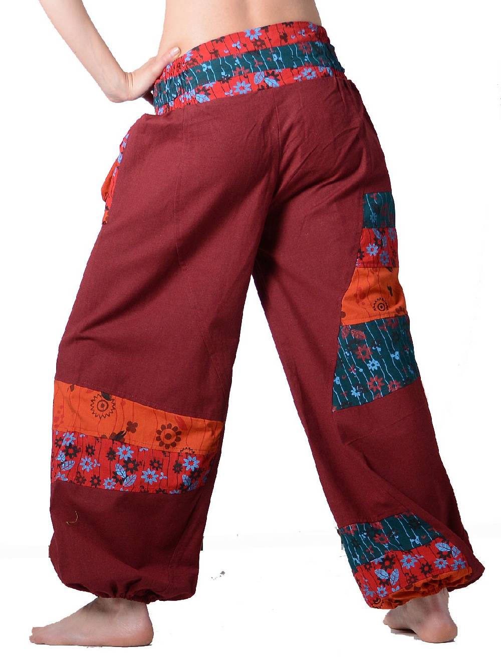 Kunst Und Magie Kunst und Magie Bunte Hippiehose aus Baumwolle IBIZA Strandhose Wellnesshose Sonderangebote