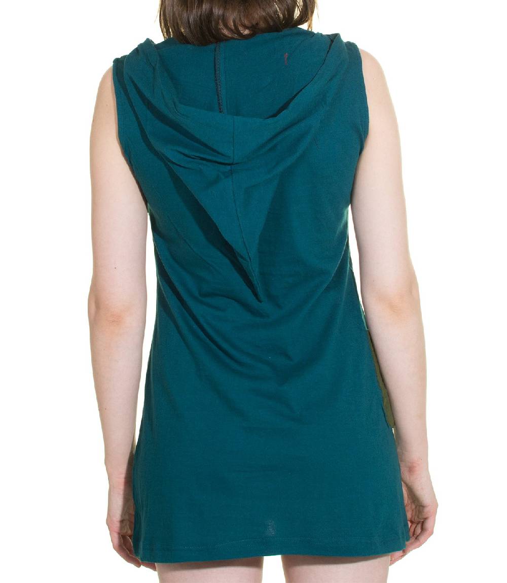 Kunst Und Magie Minikleid Longshirt Tunika Hippie Sommerkleid mit Zipfelkapuze Bis zu 60% Rabatt
