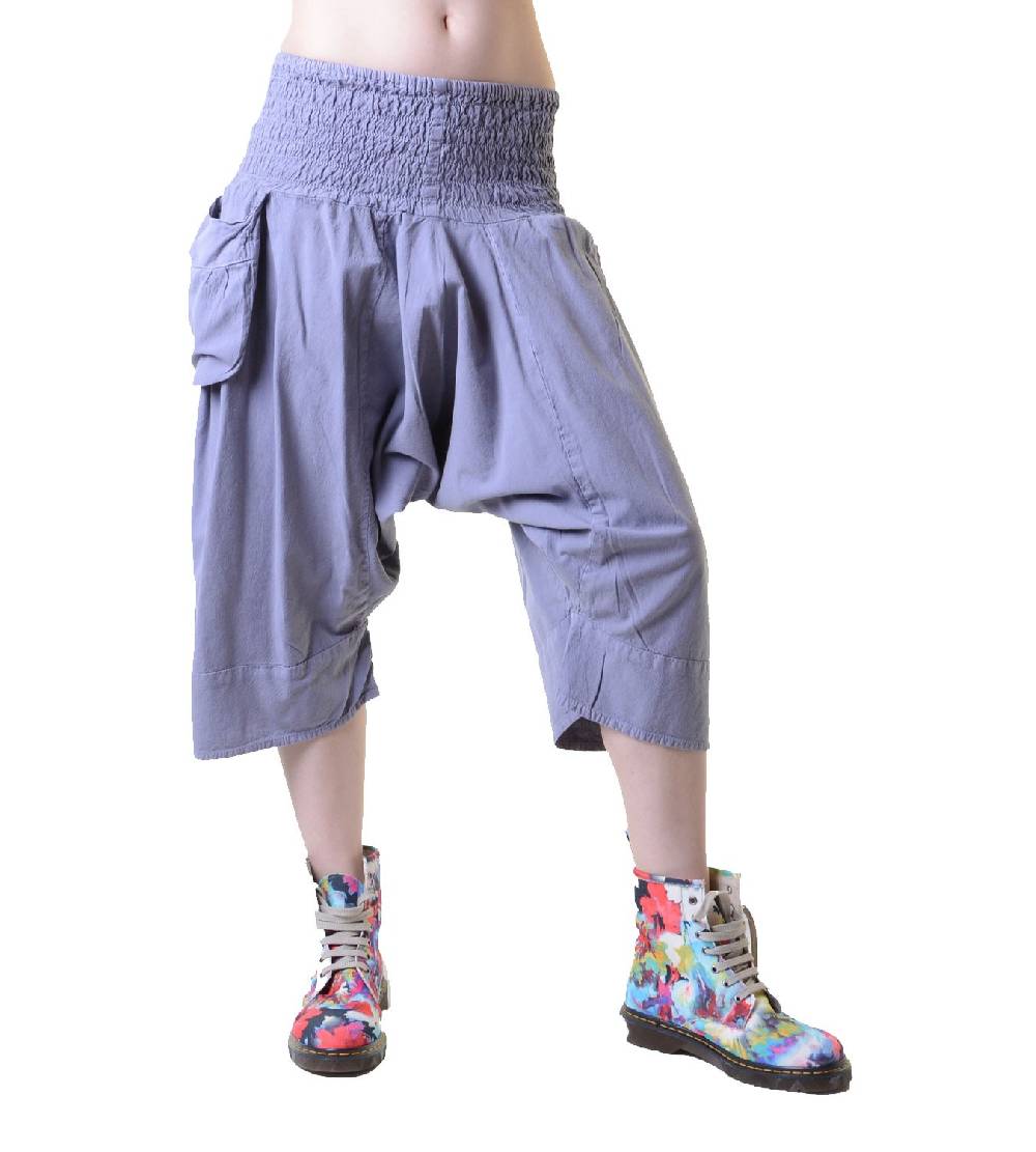 Kunst Und Magie 3/4 Sarouelhose Pumphose im Haremshosen Style Kurz Vierteljährliche Förderung