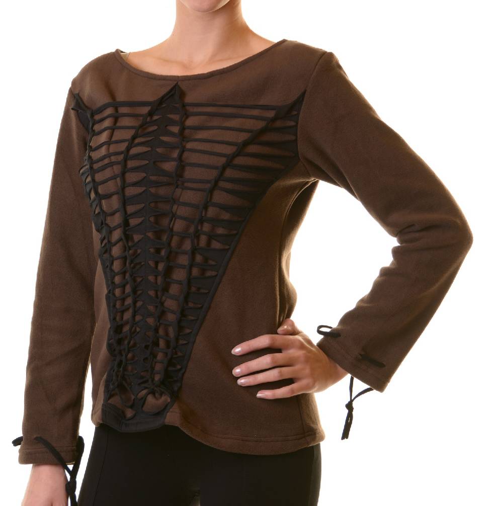 Kunst Und Magie Elfen Goa Fleece Pullover mit Razor Cut Design Super Rabatt