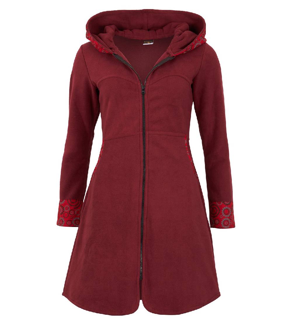 Kunst Und Magie Fleece Mantel Jacke mit Kapuze Goa Psy Hippie Boho extravagant Riesige Rabatte