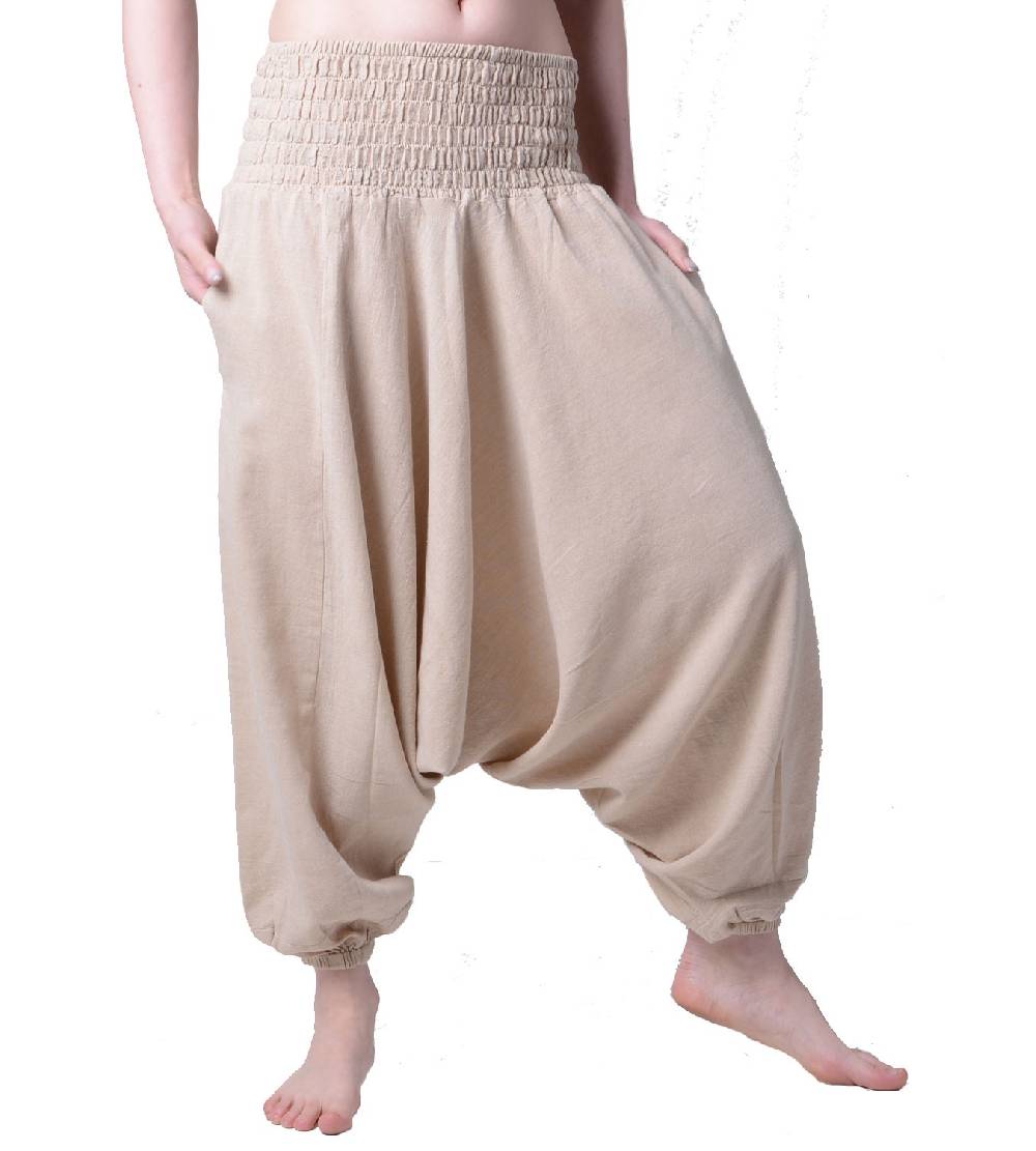 Kunst Und Magie Kunst und Magie Unisex Orientalische Haremshose Pluderhose Pumphose, Größe: Einheitsgröße Speichern exportieren