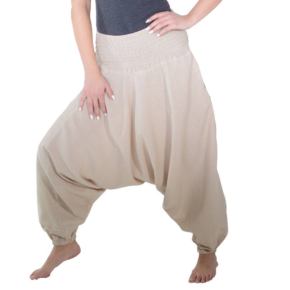 Kunst Und Magie Kunst und Magie Unisex Orientalische Haremshose Pluderhose Pumphose, Größe: Einheitsgröße Speichern exportieren