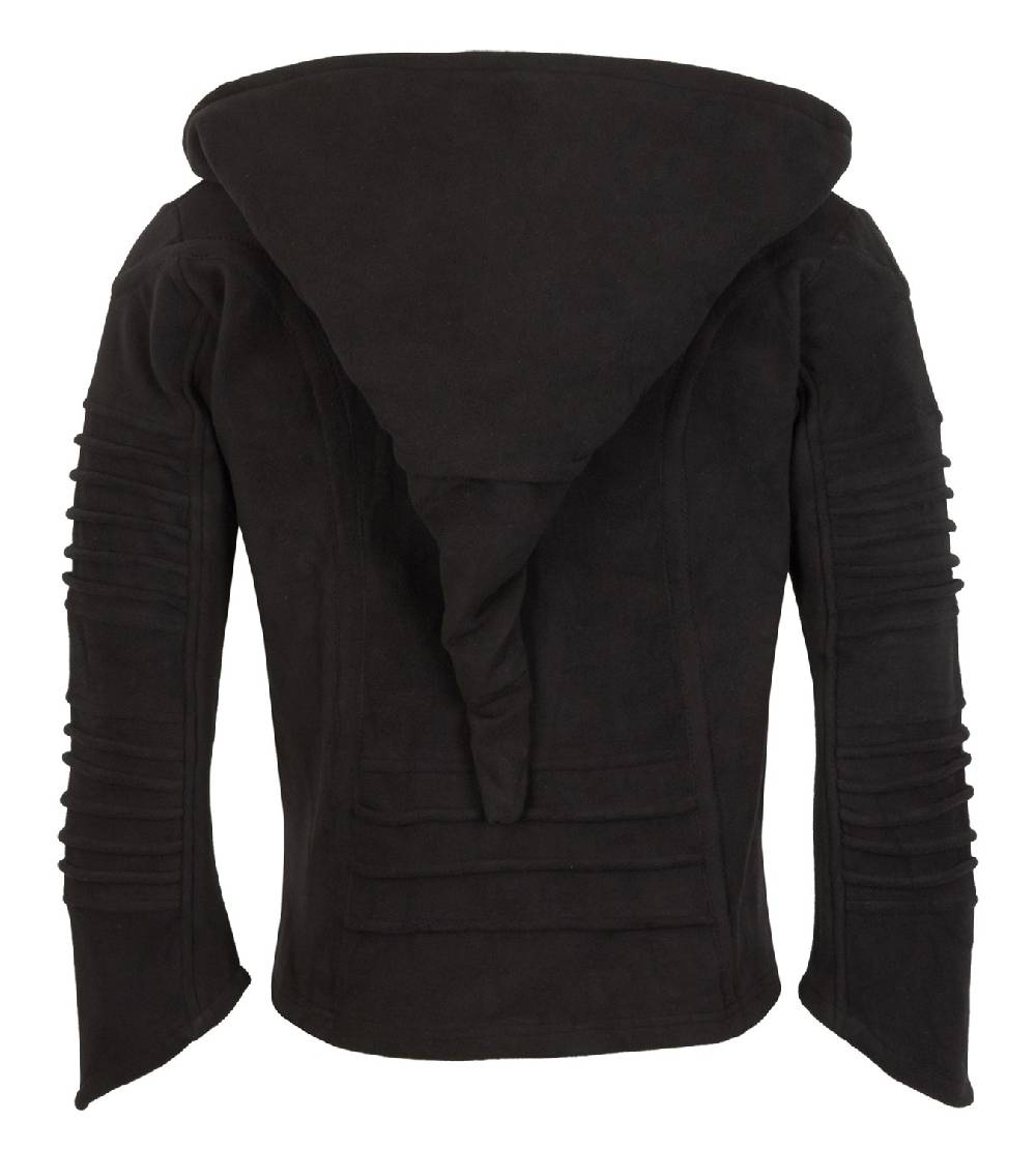Kunst Und Magie Kunst und Magie Unisex Schwarze Fleecejacke Zipfelkapuze Auslauf