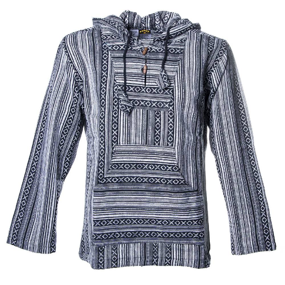 Kunst Und Magie Kunst und Magie Herren Nepal Baja Hoodie Pullover Sweatshirt Poncho Günstiger Verkauf